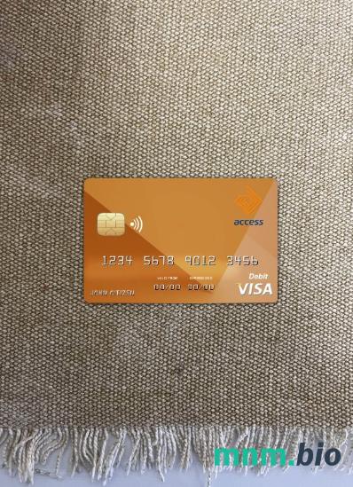 Burundi Access bank wygląd zdjęcia karty wizowej skan PSD + zdjęcie